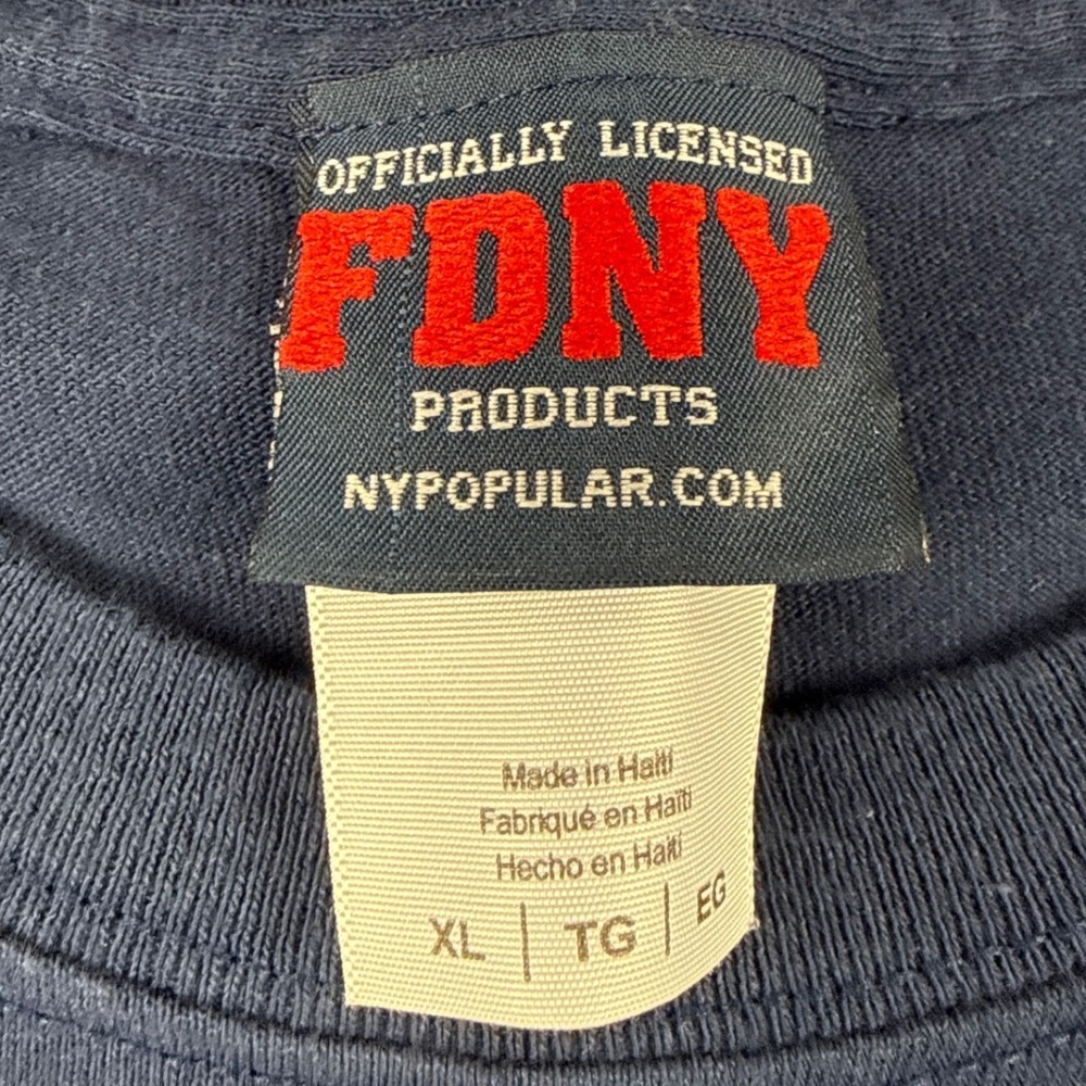 FDNY Engine Company 5 14th Street Express Navy Blue Graphic T-Shirt Mens XL - Picture 3 of 7